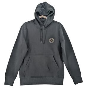 Hurley Fleece Hoodie Sweatshirt Mens‎ Small Black Long Sleeve Classic Fit Casual
